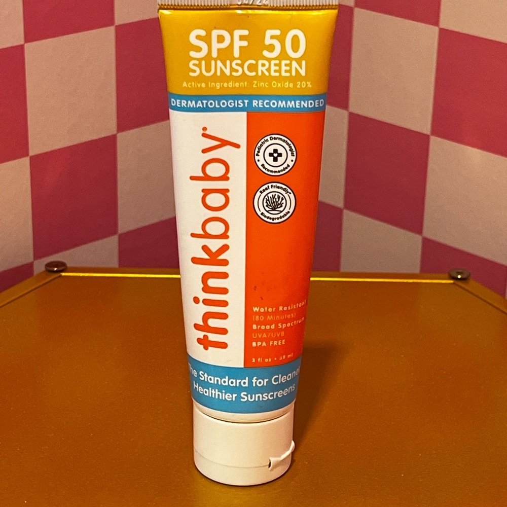 Thinkbaby! SPF 50 Sunscreen - Orange and White